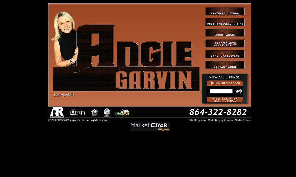 Angie garvin real estate by carolina creative