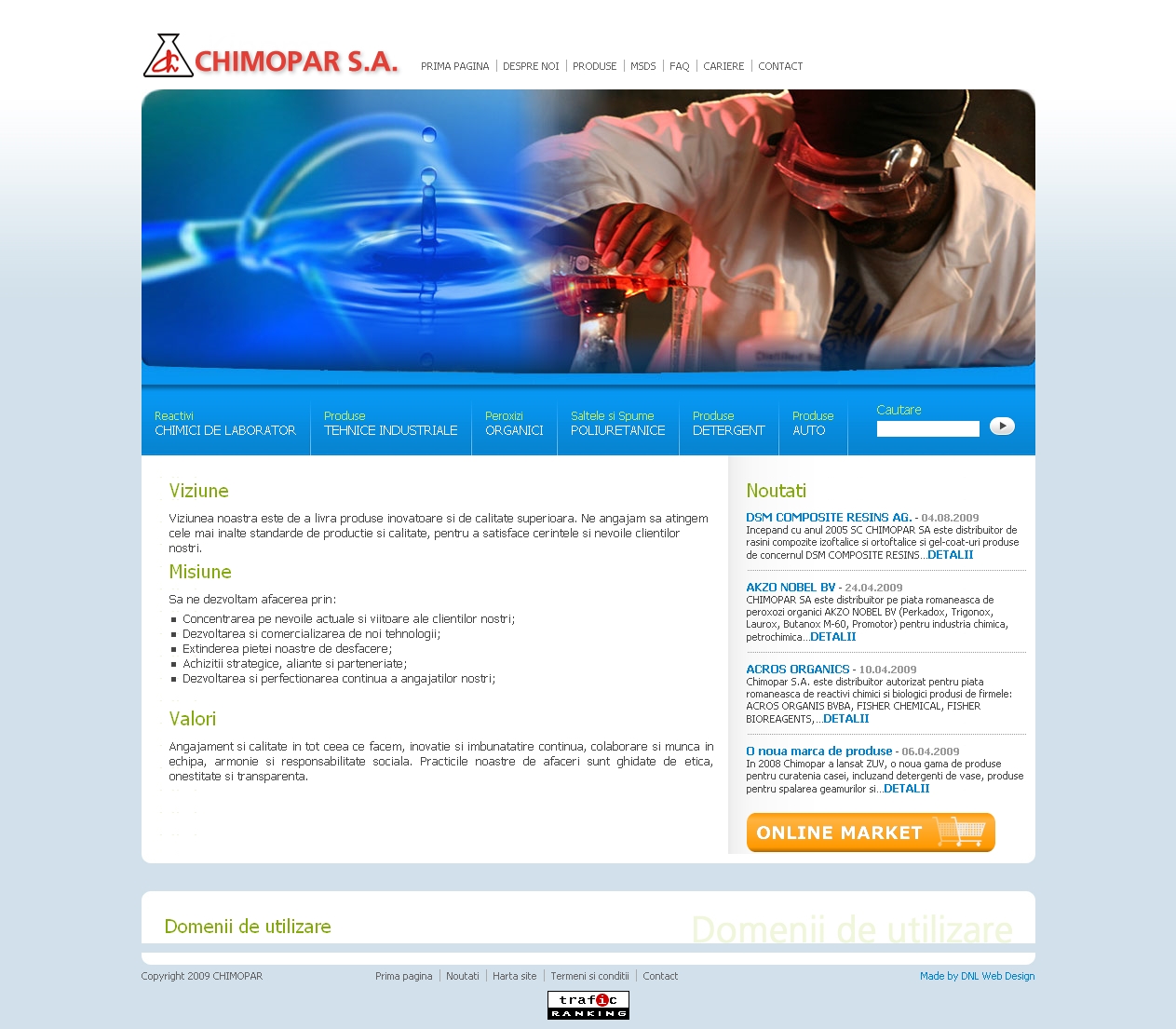 Web design optimizare seo chimopar