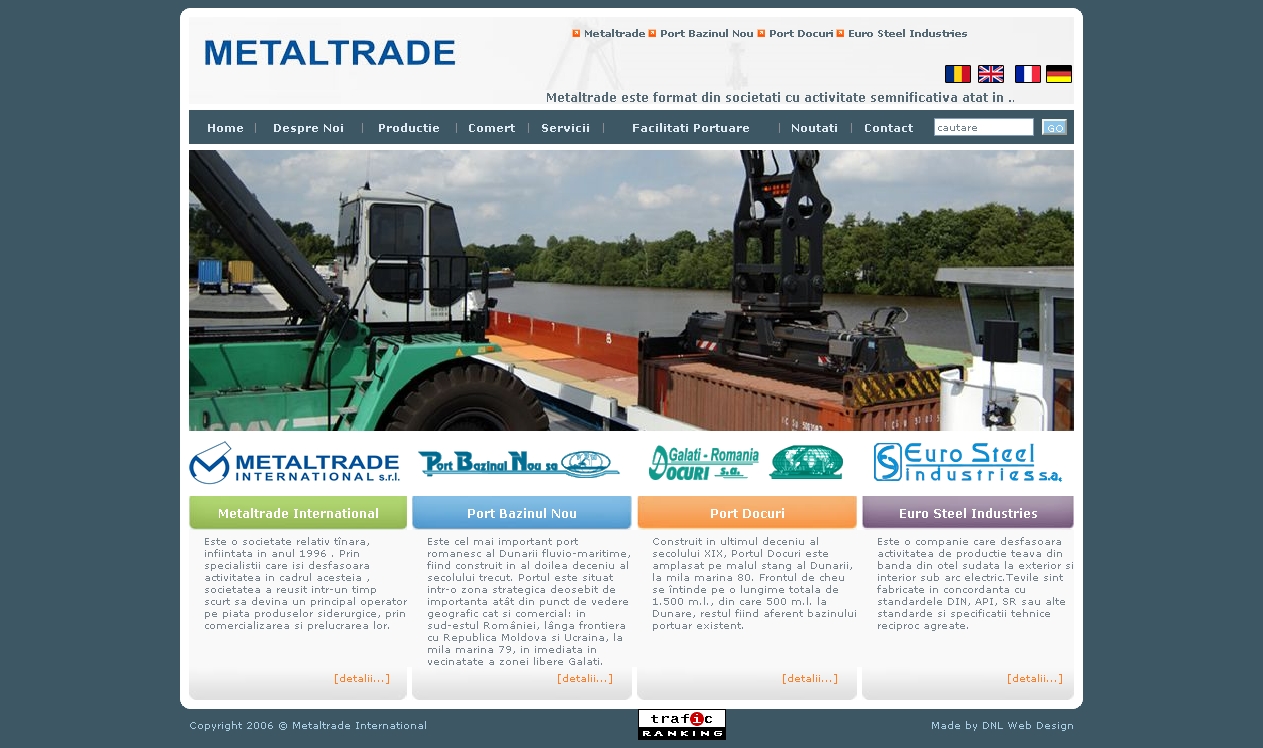 Web design optimizare seo metaltrade