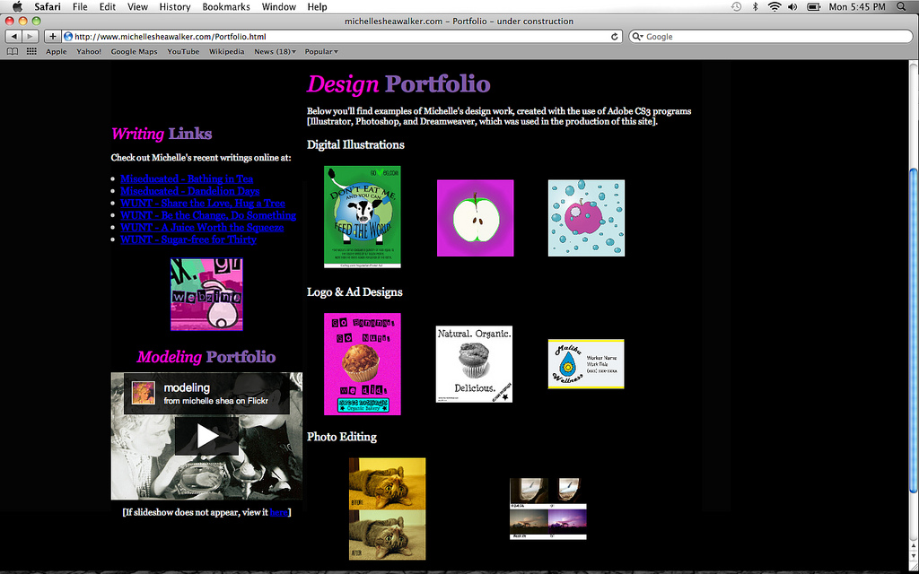 Portfolio page1