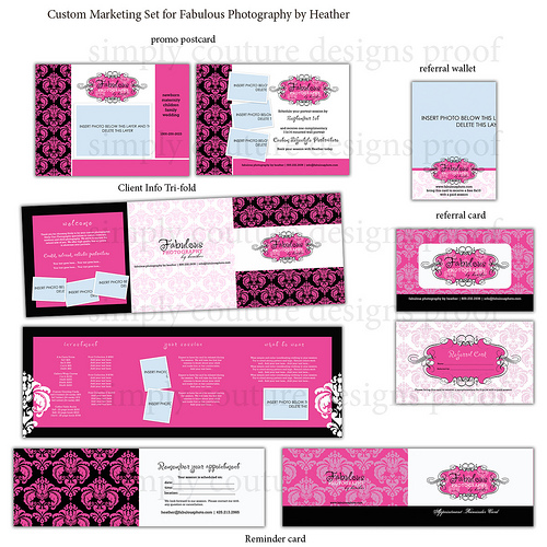 Custom marketing set for fabulous photography