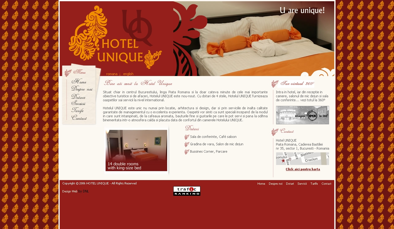 Web design optimizare seo hotel unique