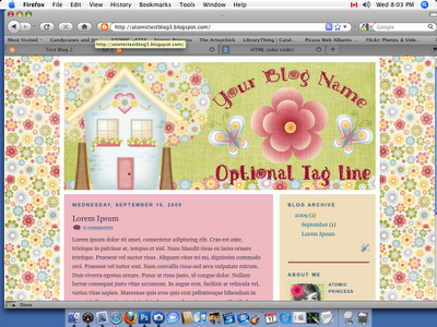 The little house blogger design