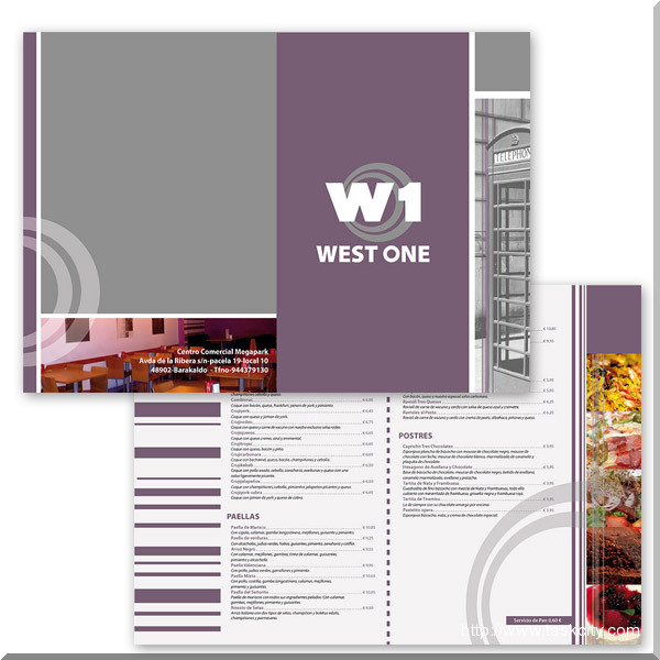 West one menu outside