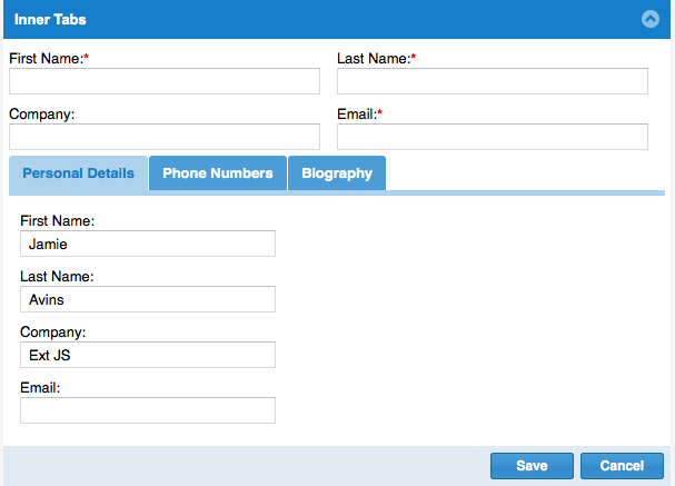 Extjs form