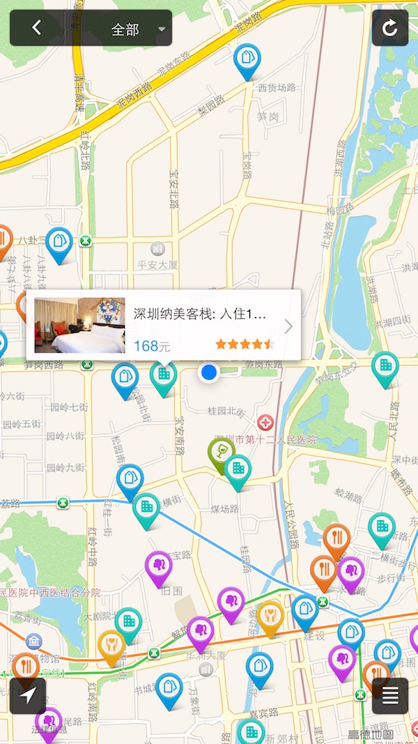 地图1 优惠信息分布