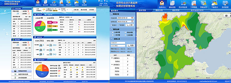 监测预警信息管理系统界面设计